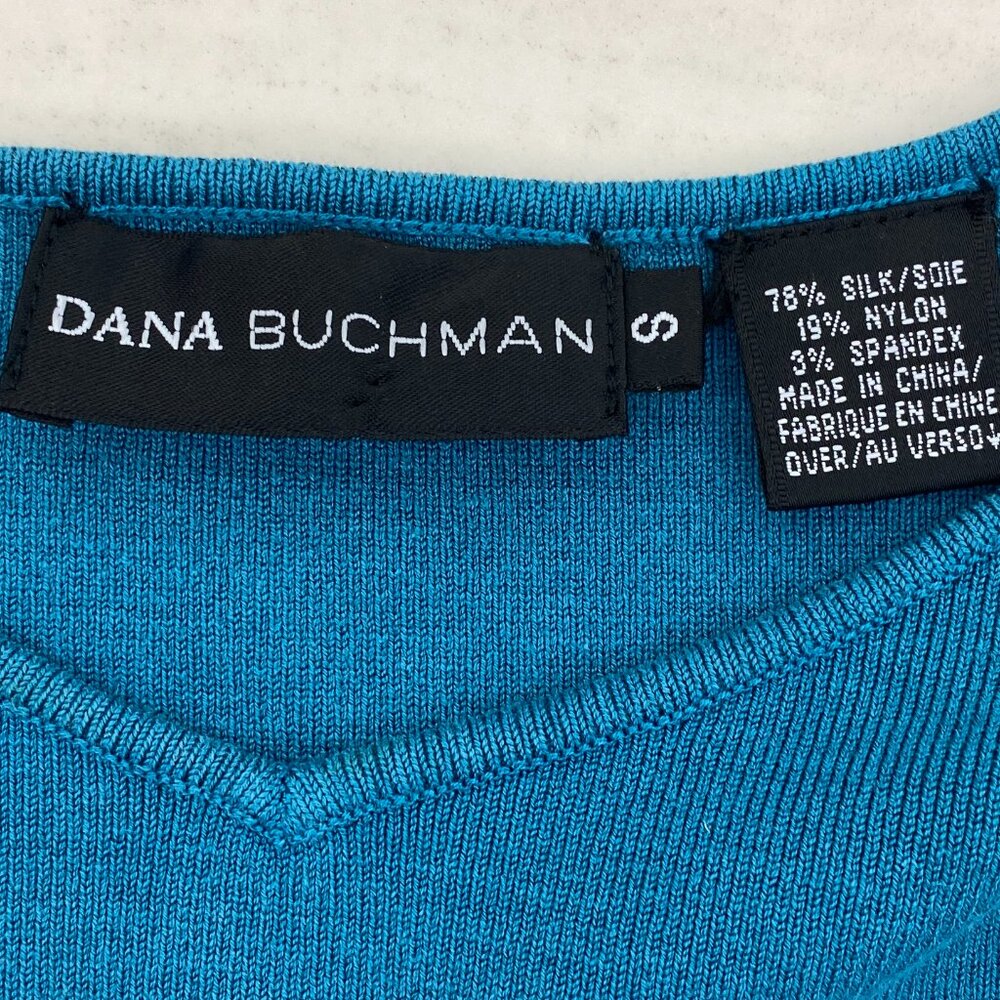 Dana Buckman Sleevless Sweater Sz. S Dark Turquoise - Picture 4 of 7